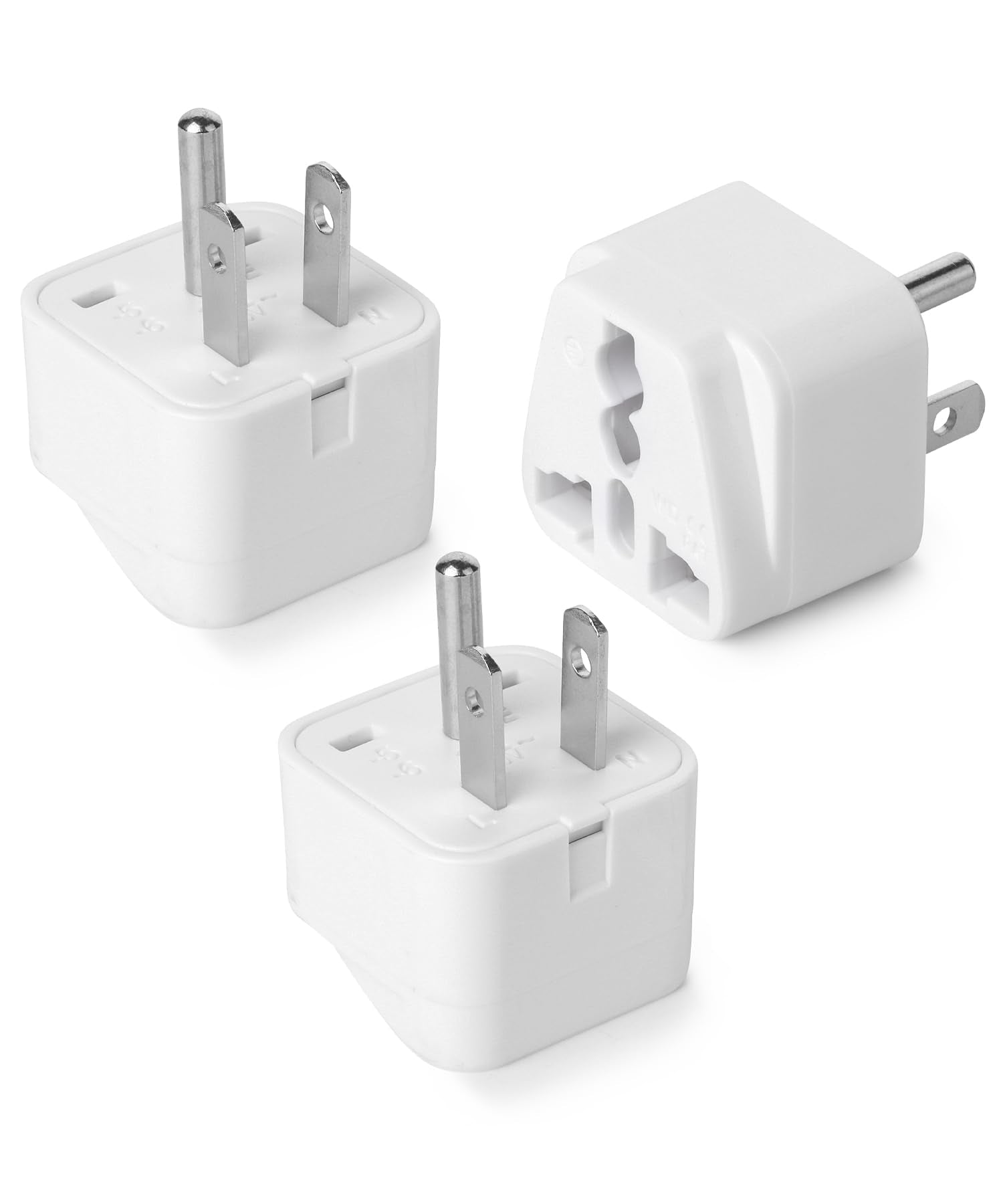Bates  Universal Adapter, 3 Pack, Travel Adapter, Uk To Us Plug Adapter, Universal Plug Adapter Plug, Universal Travel Adapter,
