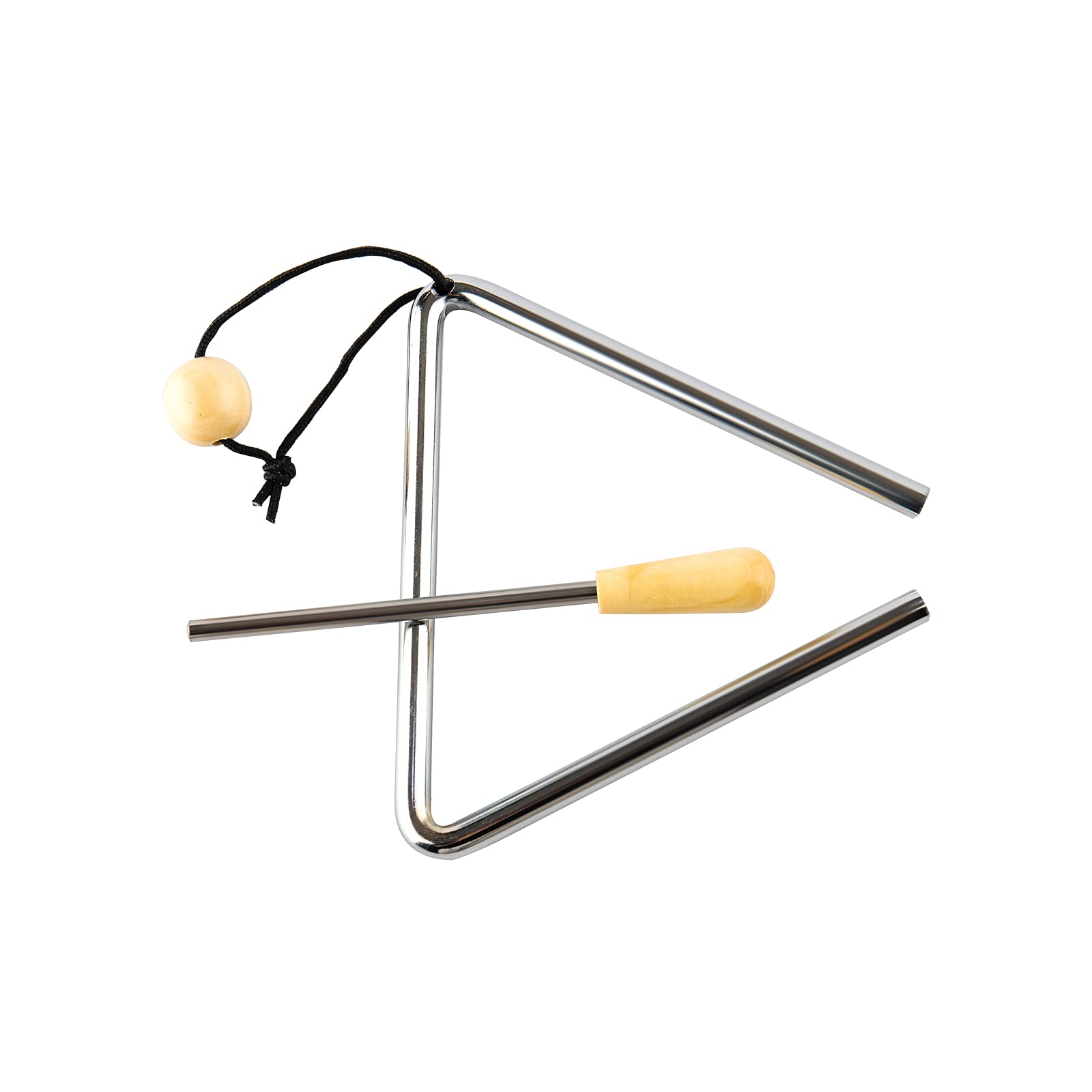 Triangle Hand Percussion With Striker,Rhythm Steel Triangles Music Instrument (5 Inch)