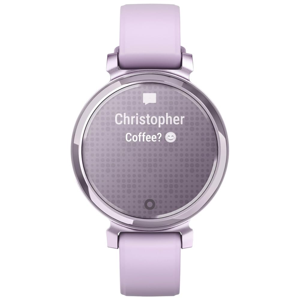 Garmin 010 02839 01 Lily 2 Smartwatch Metallic Lilac With Lilac Silicone Band | Official Usa Partner Model | Bundle With Sport T