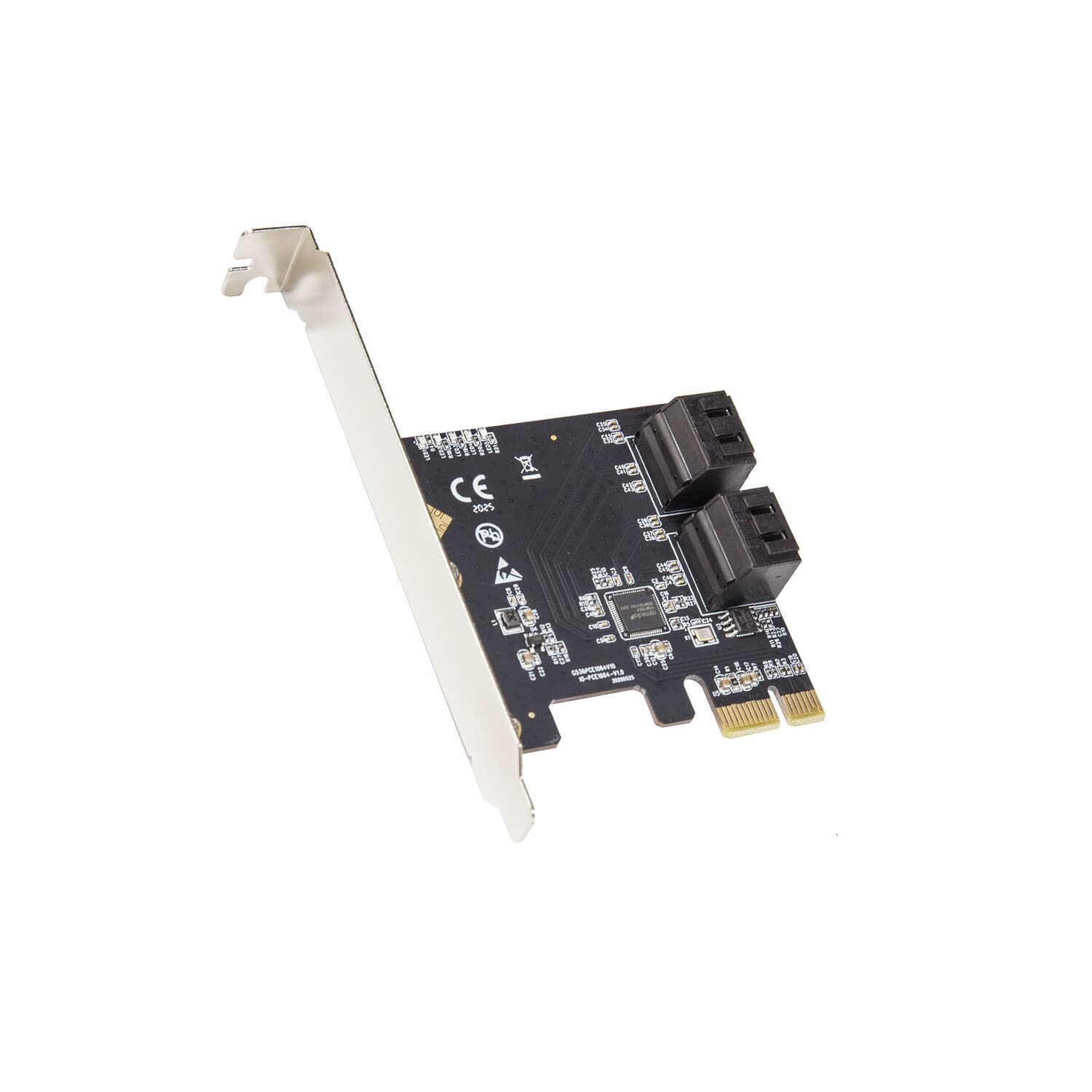 IO Crest 4 Port SATA III Expansion Card with Low Profile Bracket - 6Gbps SATA 3.0 Controller PCI Express x1 ASMedia 1064 for Win