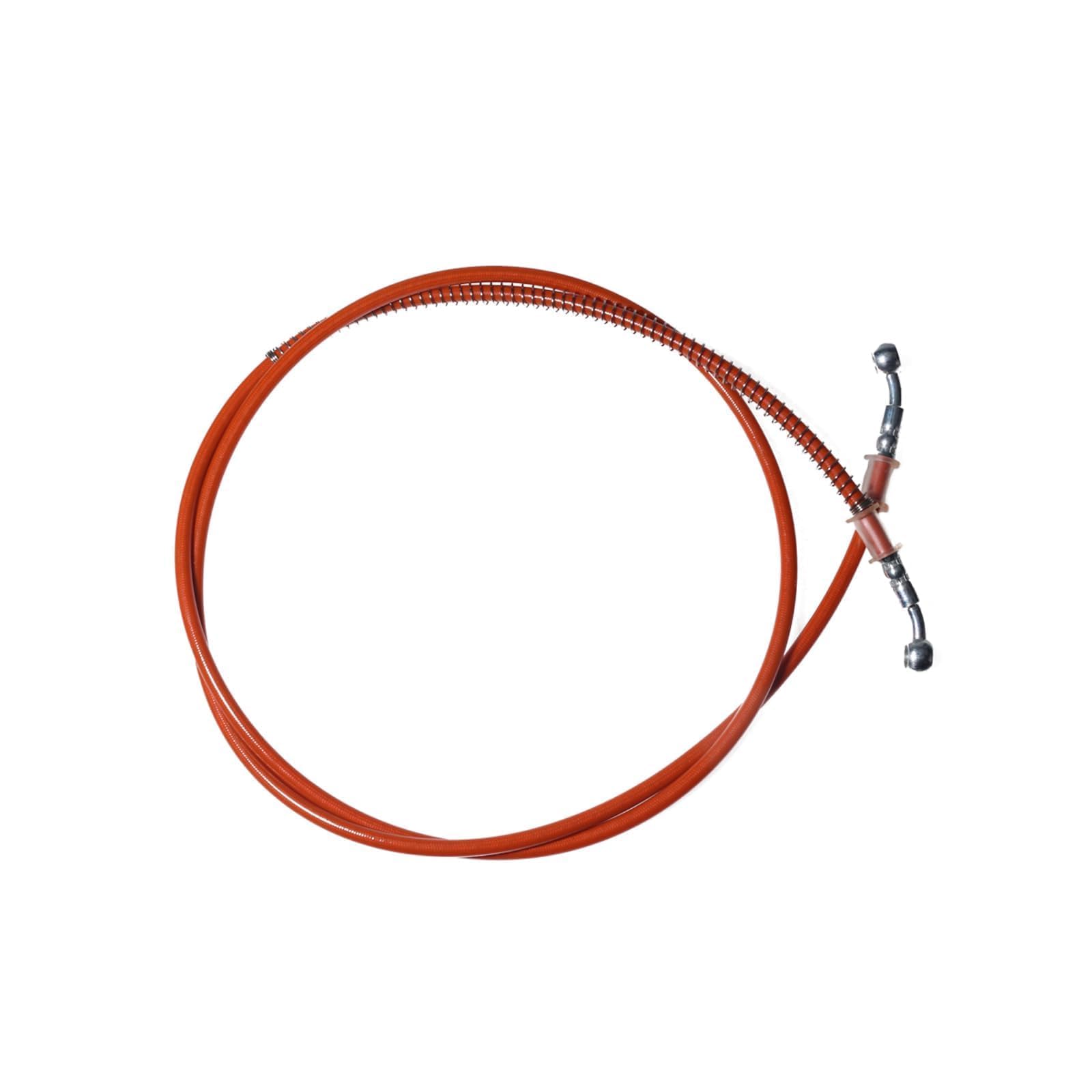 Pro Bat 70''/175Cm Braided Hydraulic Brake Hose Line Pipeline For Chinese Gy6 Scooter Atv Dirt Bike Go Kart 10Mm Banjo Ends Oran