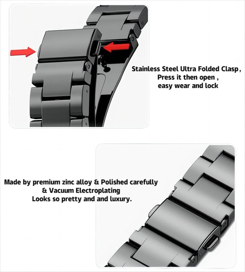 Kolgios 38/40/41Mm Black Cool Women Chain Durable Metal Smartwatch Bands Compatible For Apple Watch Series Band 9/8/7/6/Se/5/4 F