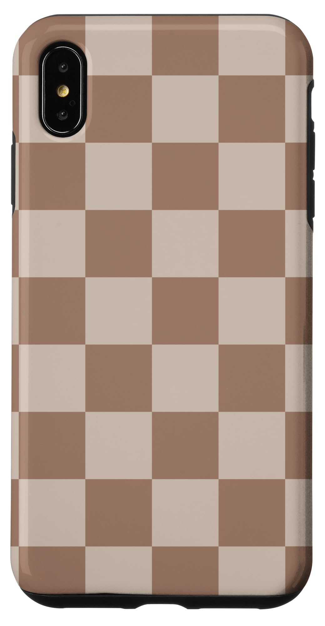 Iphone Xs Max Brown Classic Checkered Big Checkerboard Case