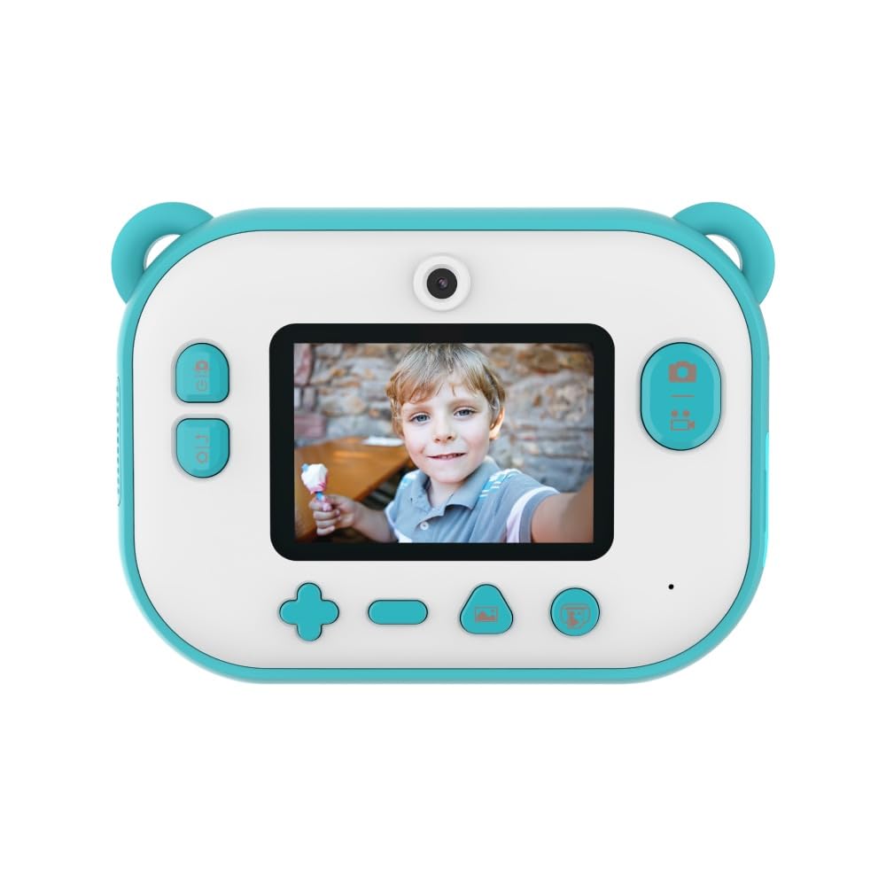 Kids Instant Print Camera Myfirst Camera Insta 2 With 12Mp Photos 1080P Video Selfie Lens Christmas Birthday Gifts For Boys Ages