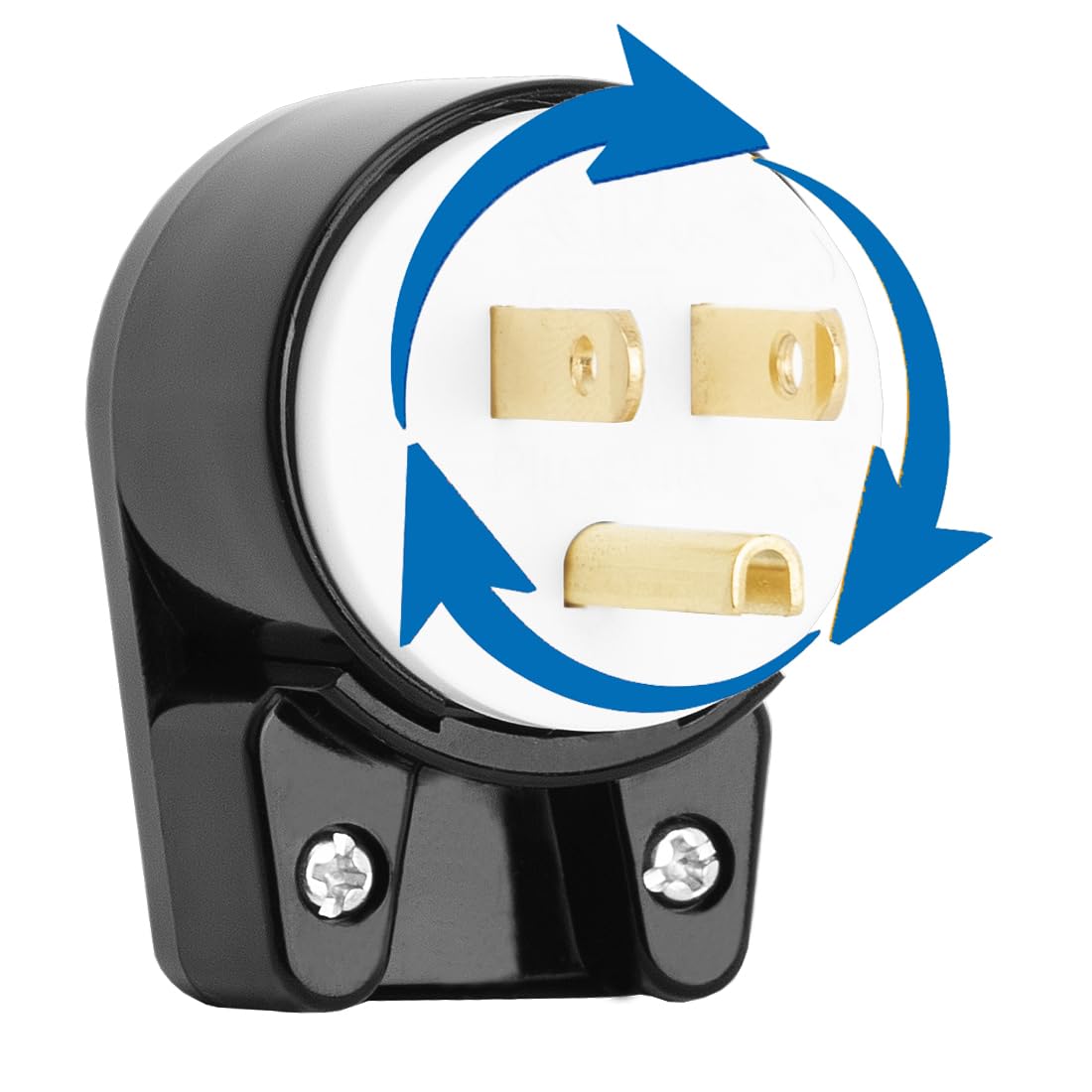 Etl Listed 90 Degree Usa Canada Male Plug Nema 5 15P 3 Pole Angle Diy Plug, 15A 125V Usa 3Pin Right Angle Ac Plug, Nema 5 15P An