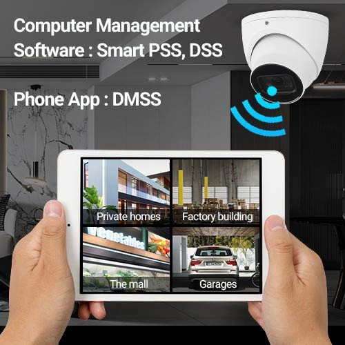 Empiretech 4Mp 1/2.9'' Cmos Starlight Poe Ir Turret Ip Camera Wdr Ip67 Weatherproof, Support Ivs,Smd Plus, Built In Mic, High Im