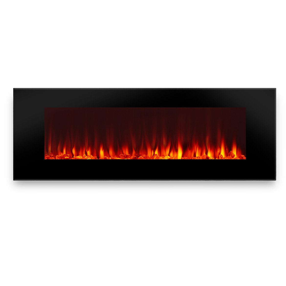 Real Flame 1330E Bk Dinatale Wall Hung Electric Fireplace 50''   Black