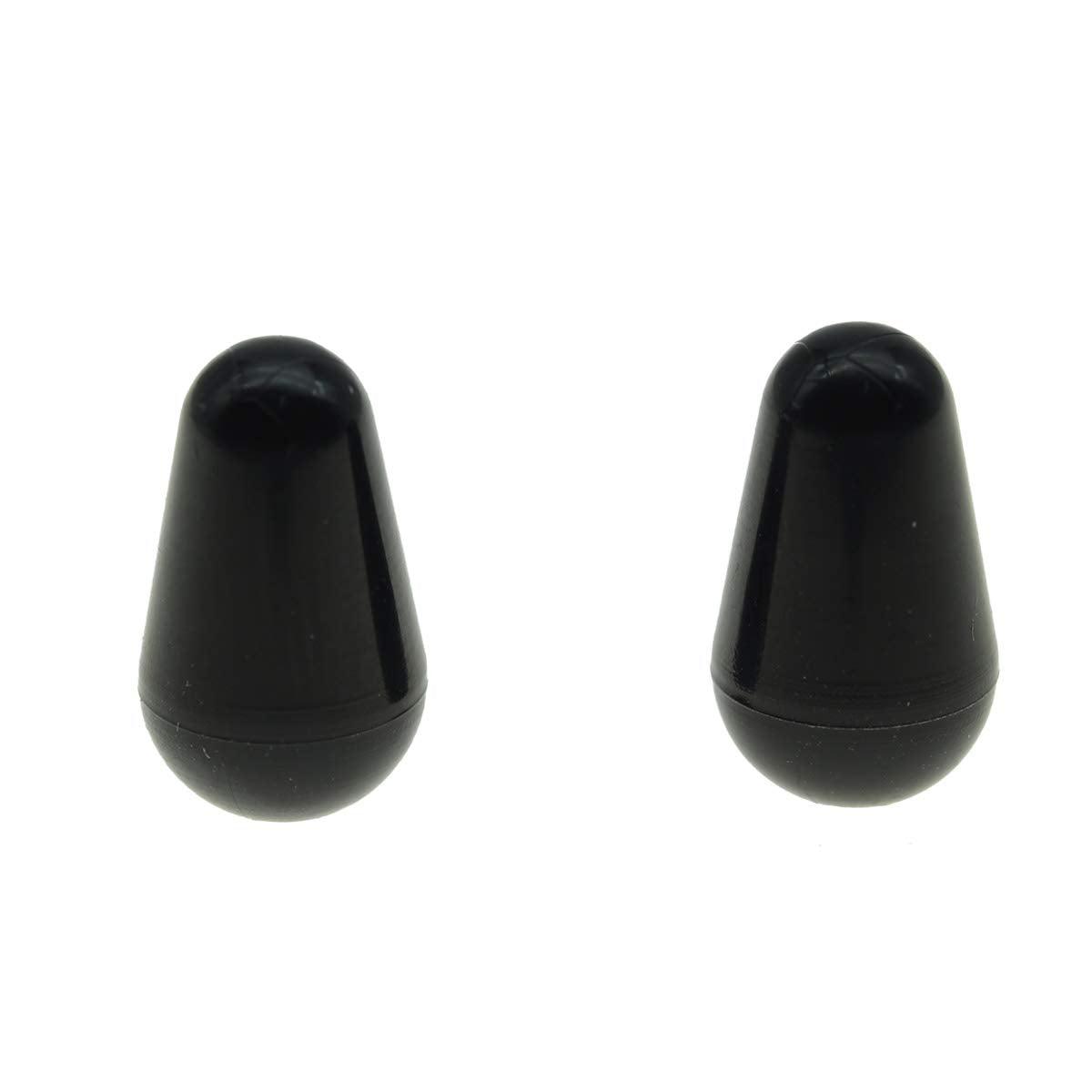 Dopro 2Pcs Guitar 5 Way Pickup Switch Tip Switch Cap Switch Knob For Usa Fd Strat/Tele/Stratocaster Black