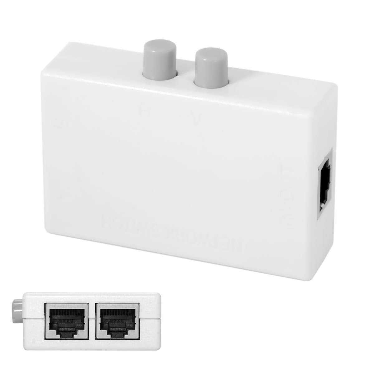 Chenyang Utp Stp 2 In 1 Out 2 Ports Rj45 Lan Cat Network Switch Selector Internal External Networking Switcher Splitter Box