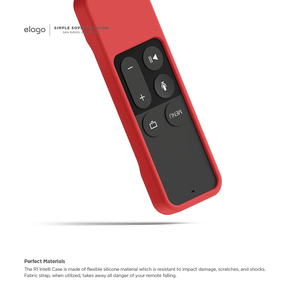 Elago R1 Silicone Case Compatible With Apple Tv 4K 4Th And 5Th Generation Siri Remote Control   Red