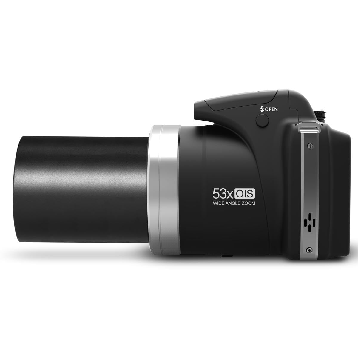 Minolta Pro Shot 16 Mega Pixel Hd Digital Camera With 53X Optical Zoom, Full 1080P Hd Video & 16Gb Sd Card, Mn53Z, Black