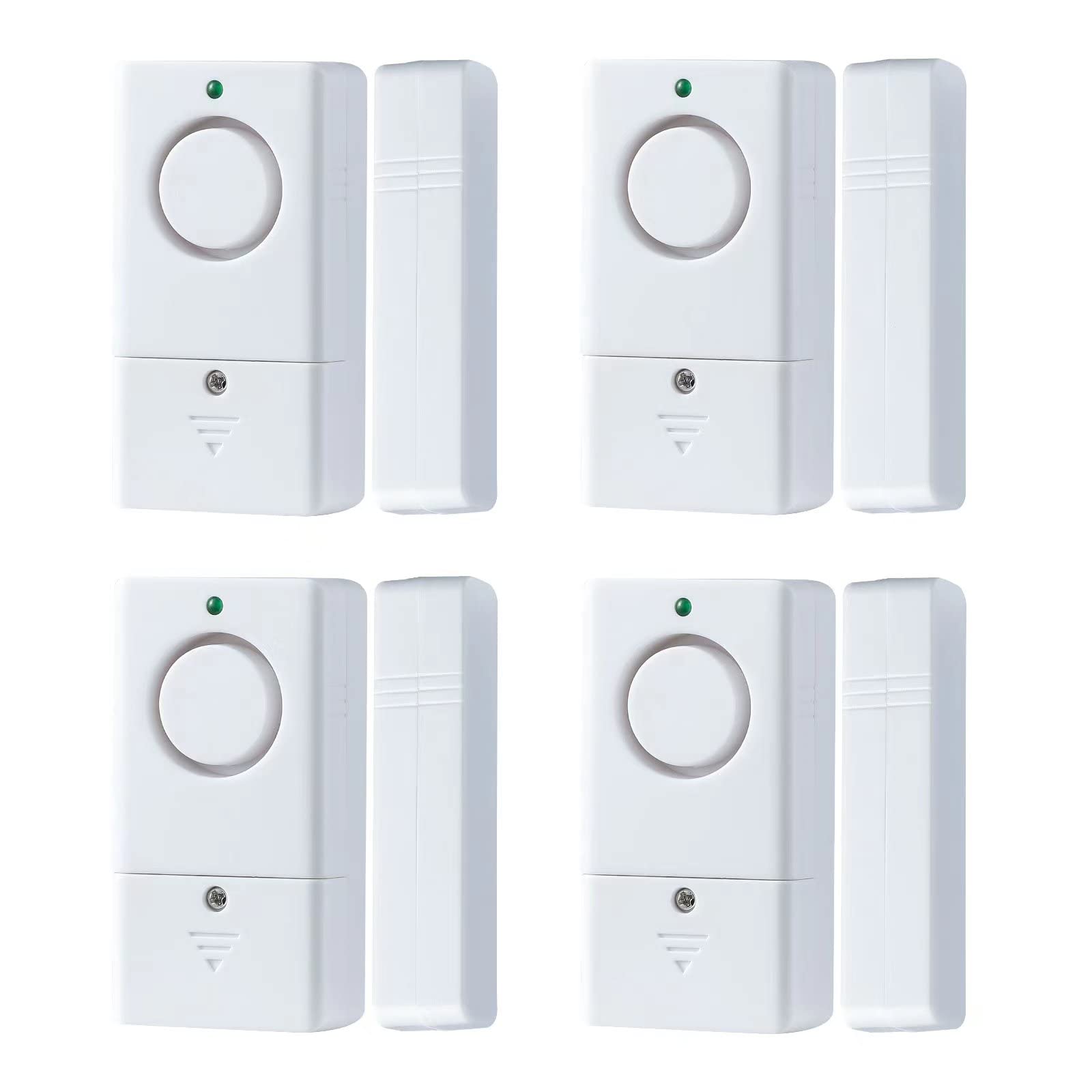 Door Alarm Sensor, Alarm For Doors When Opening, 120Db Window Door Alarm, Door Alarms For Kids Safety, 4 Pack Pool Alarms For Do