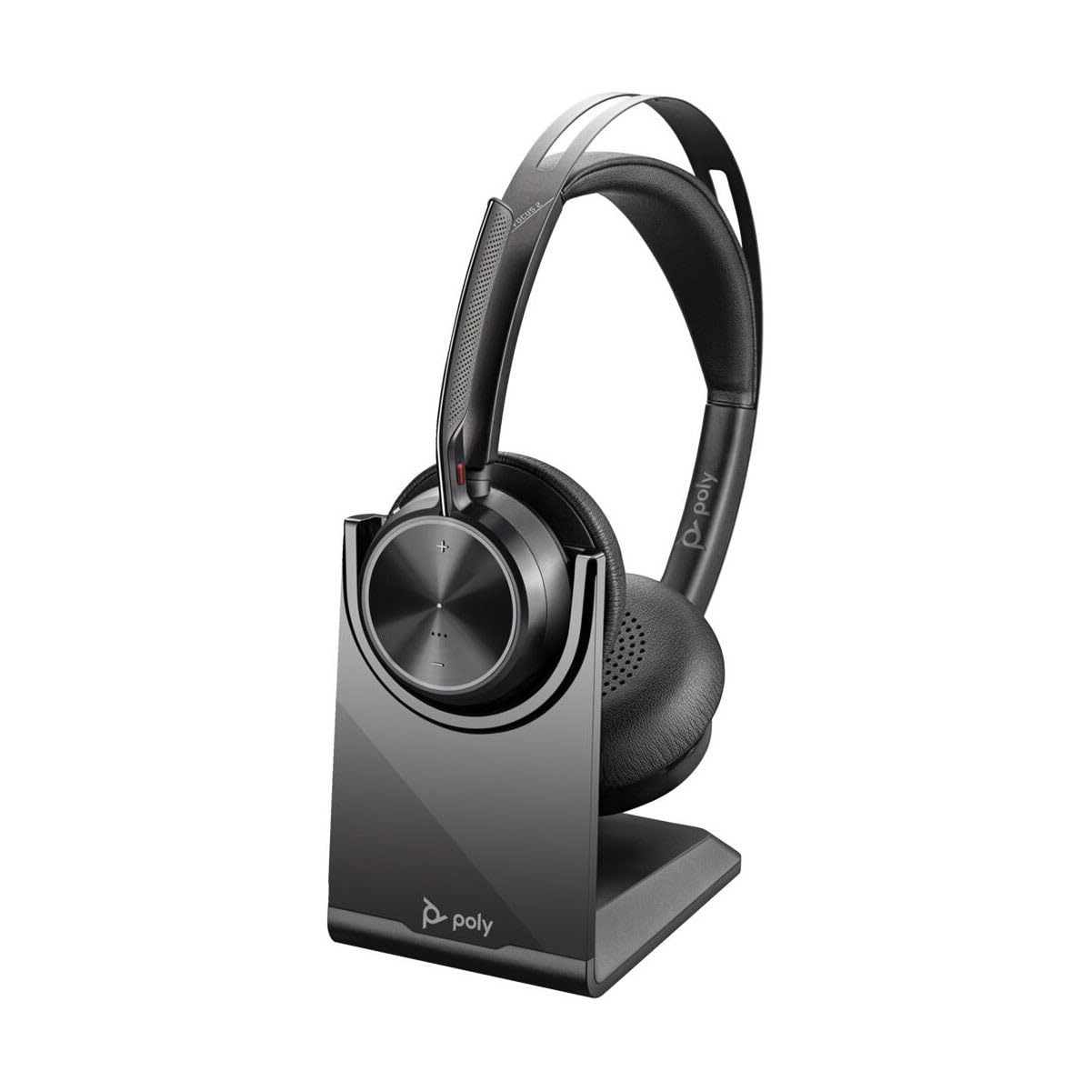 Poly Voyager Focus 2 Usb-C-C Headset +Usb-C/A Adapter +Charging Stand Ww
