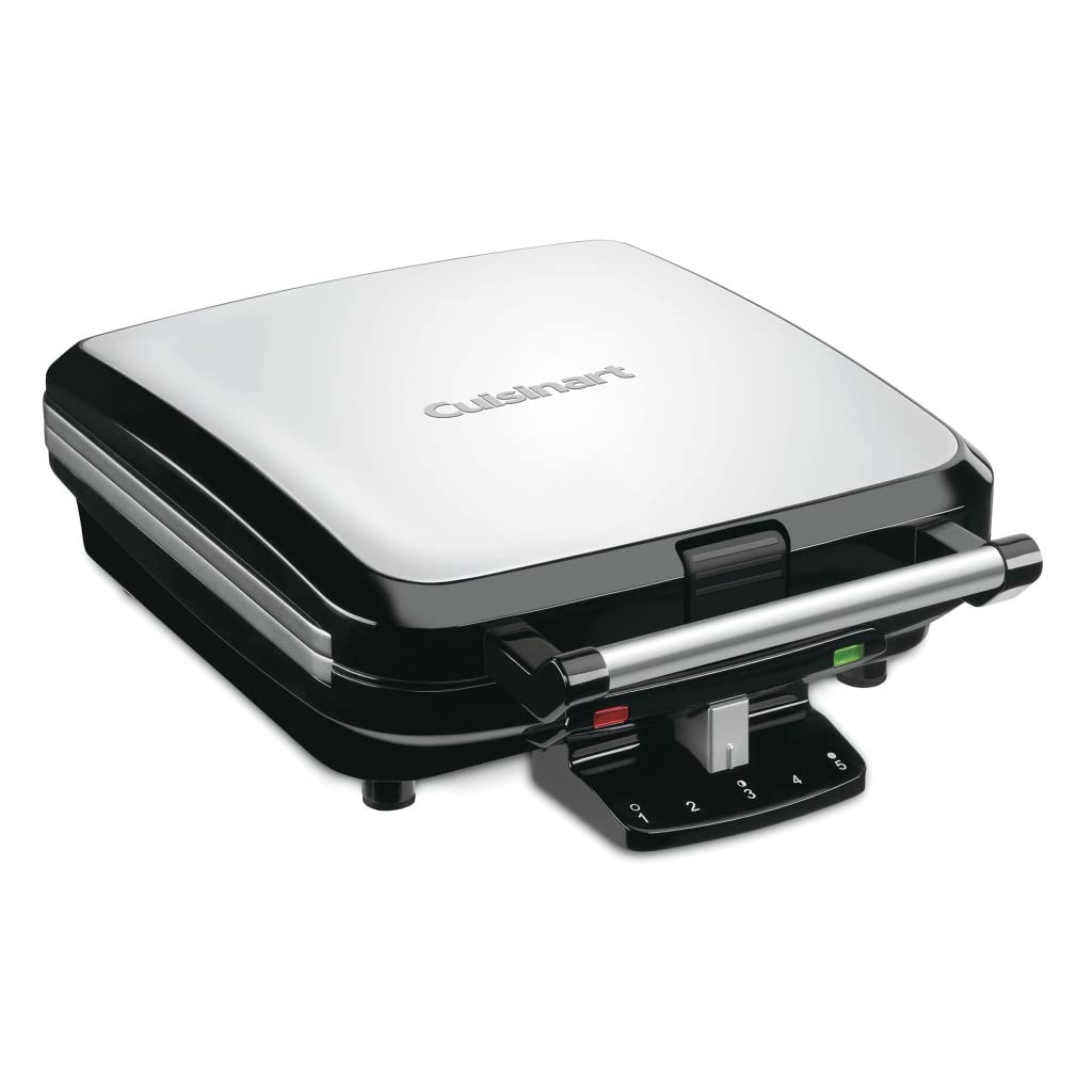 Cuisinart 4 Slice Belgian Waffle Maker, Stainless Steel/Black, Waf 150P1