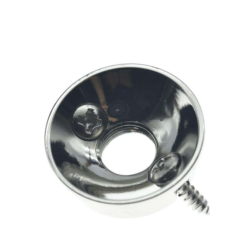 Dopro Metric Electric Guitar Jackplate Brass Electrosocket Jack Plate And Screws Fits Import Style Tele/Telecaster Nickel