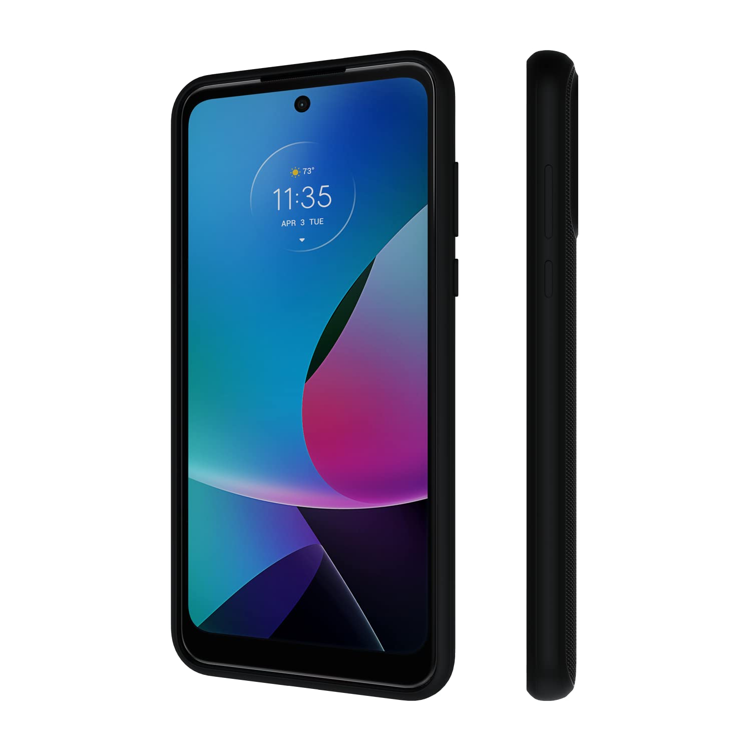 Motorola Moto G Play (2023) Textured Protective Case  Black   Precision Fit Shock Absorbing Cases For Enhanced Phone Grip, Style