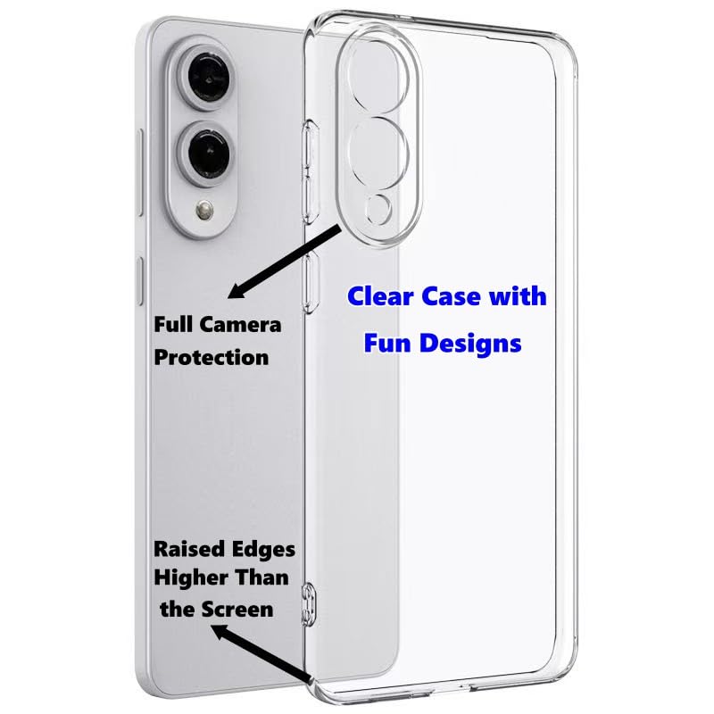 Blingy'S For Samsung Galaxy S25 Edge Case, Cute Cactus Design Fun Succulents Style Transparent Soft Tpu Protective Clear Case 6.