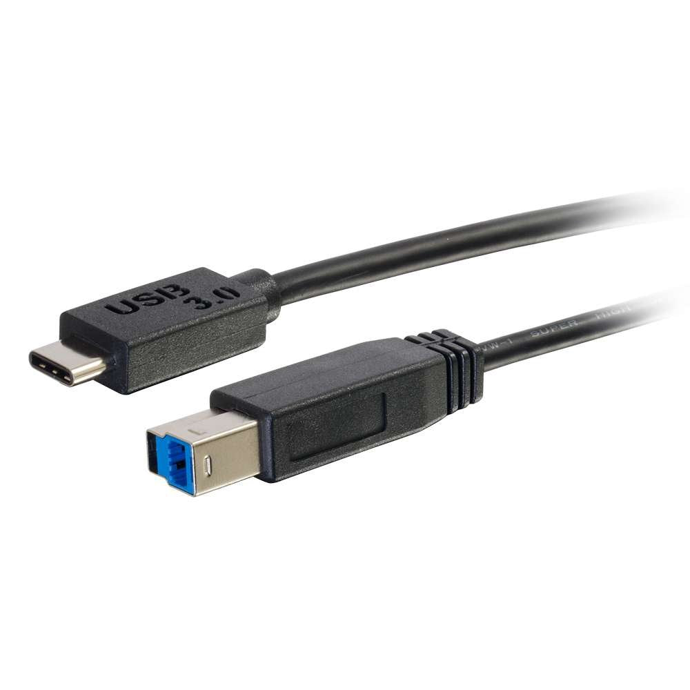 C2G Usb Cable, Usb 3.0 Cable, Usb C To B Cable, Compatible With Thunderbolt 3 Tablet, Chromebook Pixel, Samsung Galaxy Tabpro S,