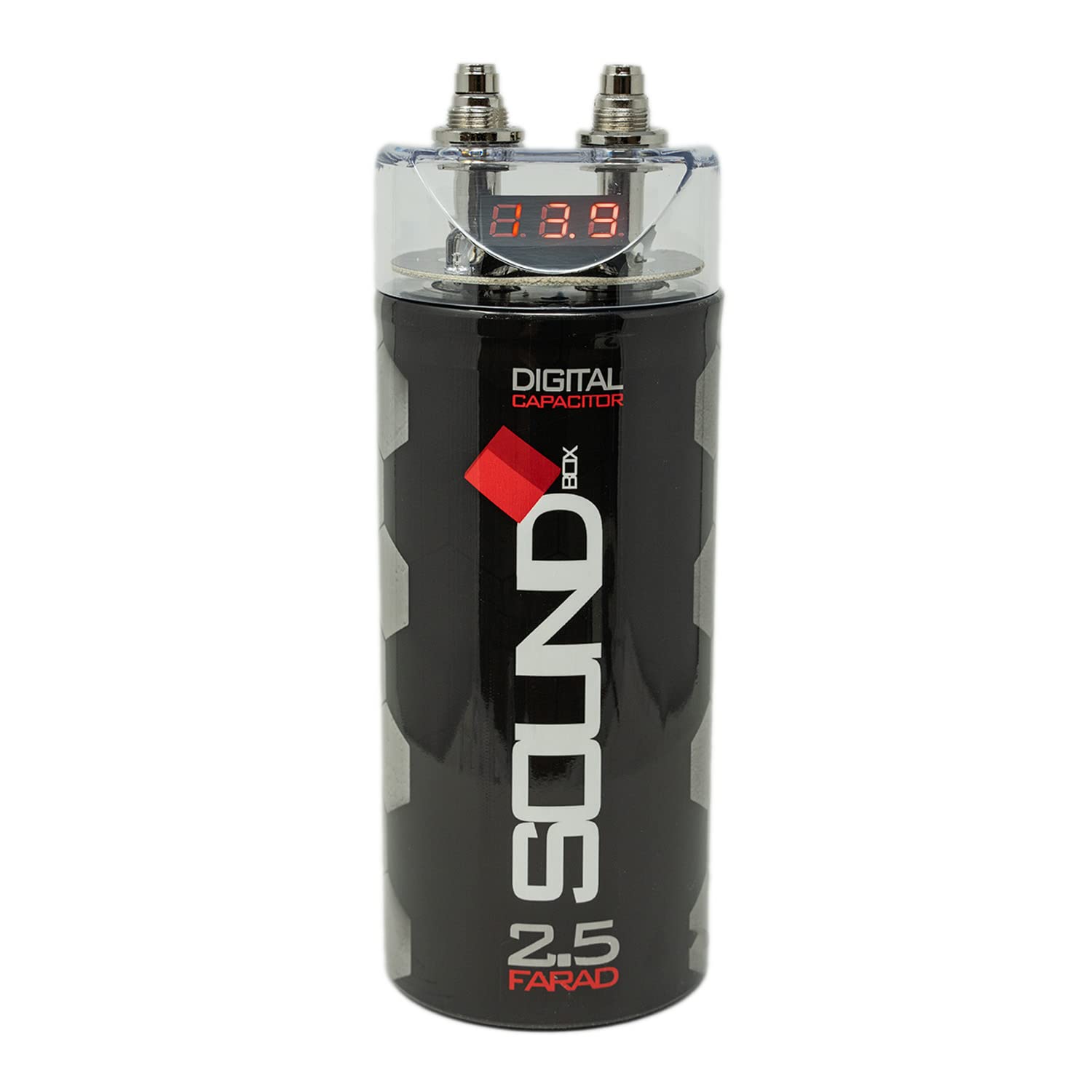 Soundbox Scap2D, 2.5 Farad Digital Capacitor For Car Audio   2500 Watts