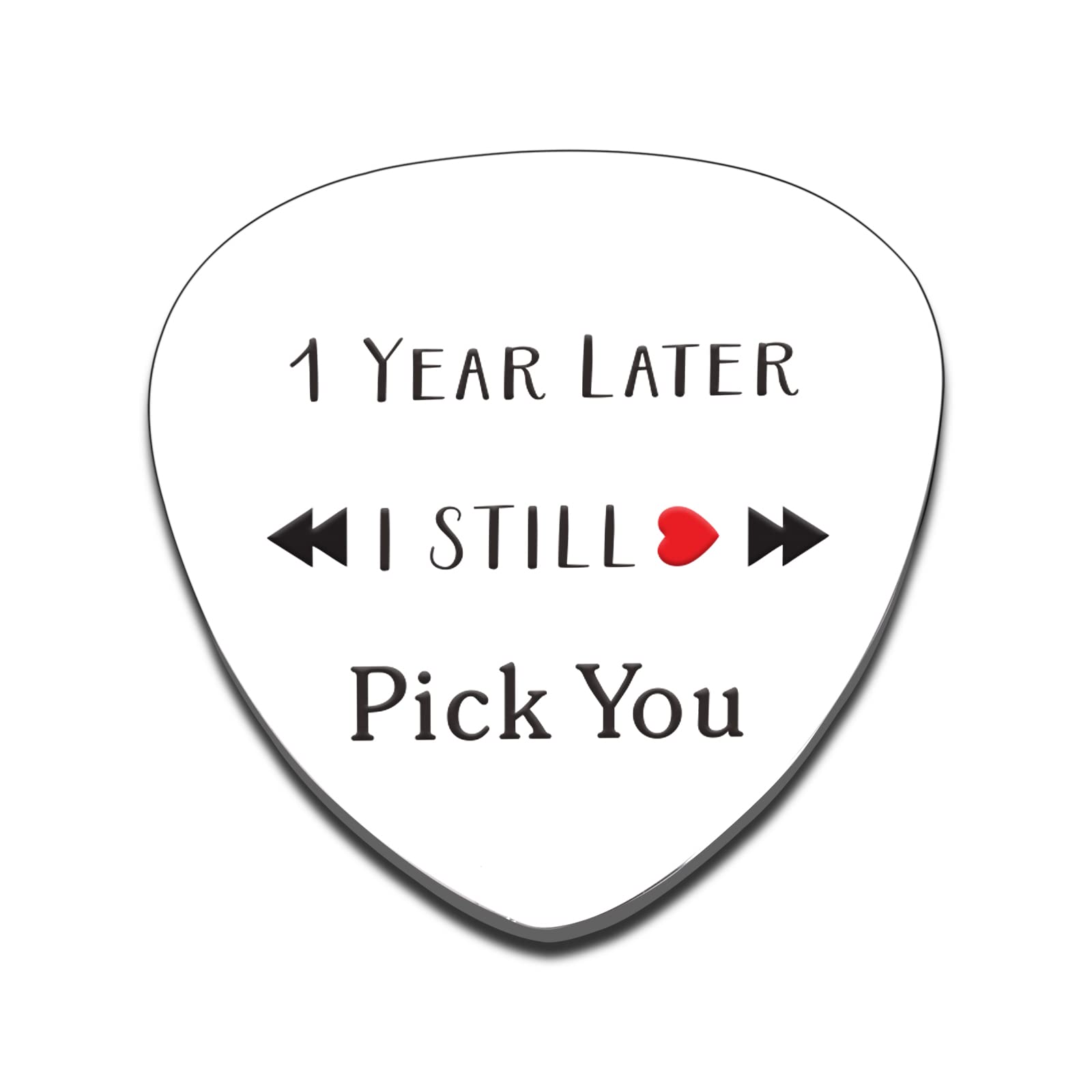 1 Year Anniversary Present Gifts For Boyfriend Girlfriend Men Women Him Her Musician Boyfriend Guitar Pick One Year Wedding Anni