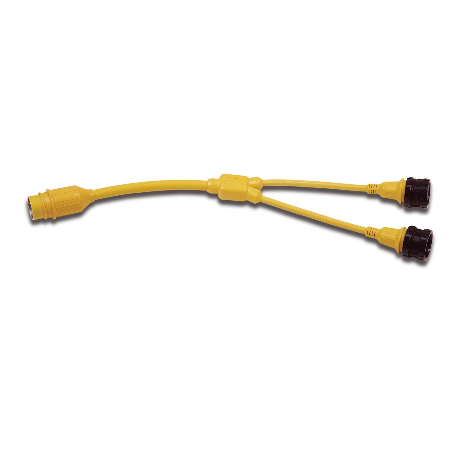 Marinco 153Ay Marine Electrical Shore Power Y Adapter (50 Amp 125/250 Volt Locking Male To Double 30 Amp 125 Volt Locking Female