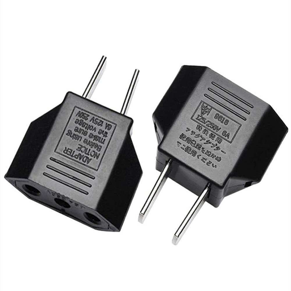 Alinna Eu Europe To Us Usa America Travel Plug Adapter Ac Outlet Power Converter (1 Pack)