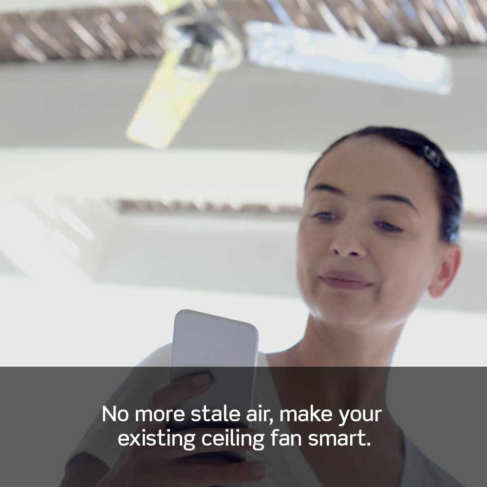 Leviton Decora Smart Fan Speed Controller, Wi Fi 2Nd Gen, Neutral Wire Required, Works With My Leviton, Alexa, Google Assistant,