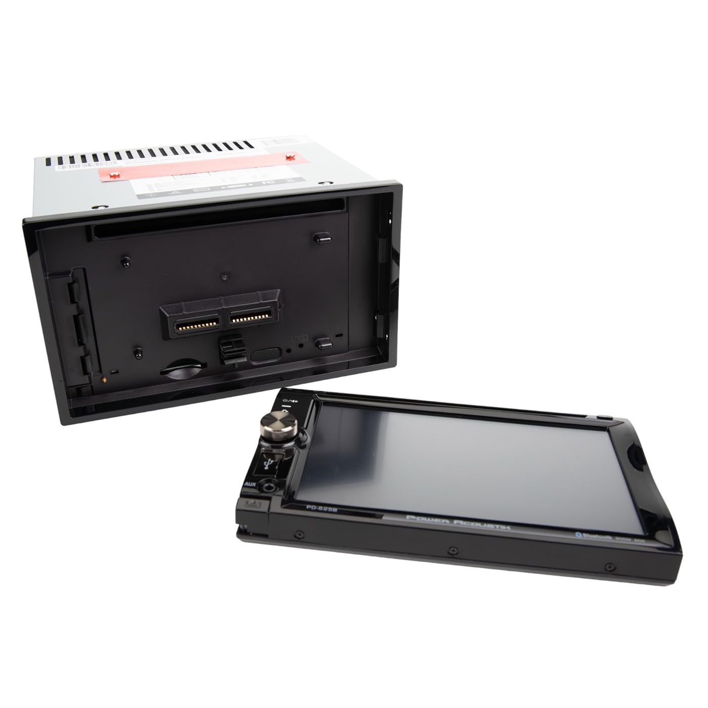 Power Acoustik 6.2'' Double Din Receiver With Bluetooth & Detachable Faceplate W/Padded Carry Case
