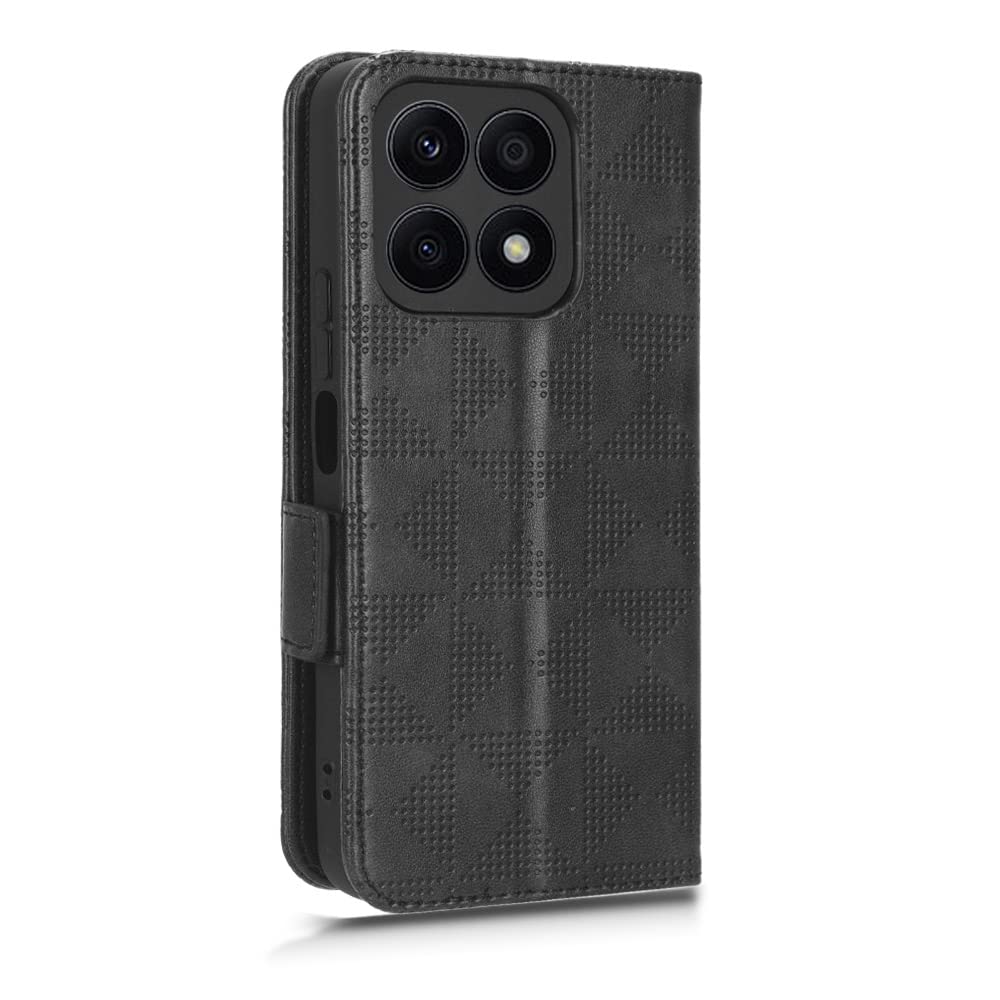 Kukoufey Case For Honor X8A Crt Lx1 Crt Lx2 Crt Lx3 Leather Flip Stand Case Cover,Case For Honor X8A Case Cover Black