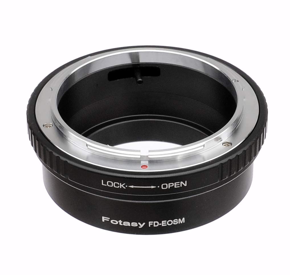 Fotasy Cannon FD Mount Lens to EF-M Mount Adapter, FD EFM Adapter, FD EOS M Adapter, Compatible with Canon EF M Mount Mirrorless