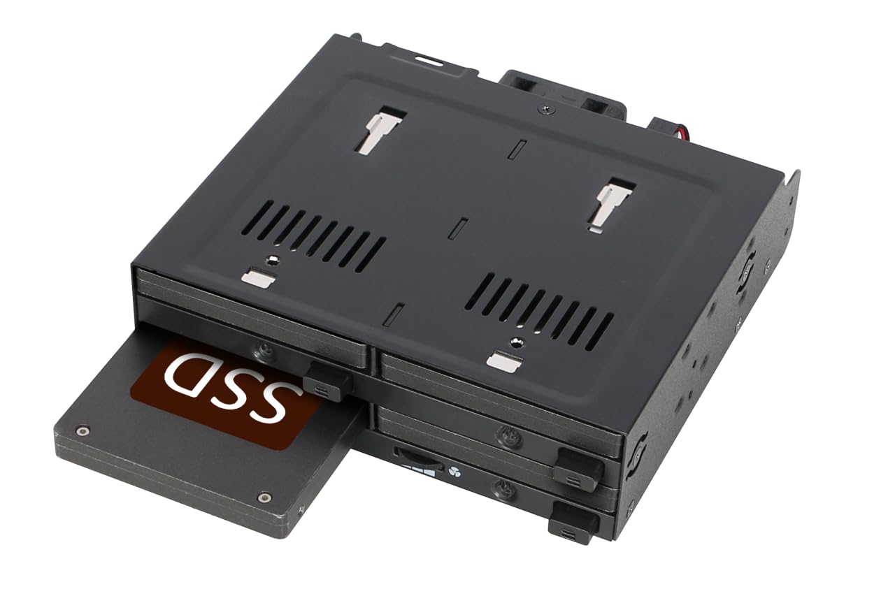 ICY DOCK AC MB014SPB R1 flexiDOCK Trayless 4 x 2.5 SATA SAS SSD HDD HotSwap