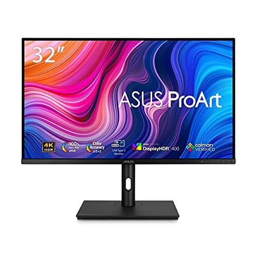 Asus Proart Display 32    4K Hdr Monitor (Pa329Cv)   Uhd (3840 X 2160), Ips, 100% Srgb/Rec.709,   E < 2, Calman Verified, Usb C 