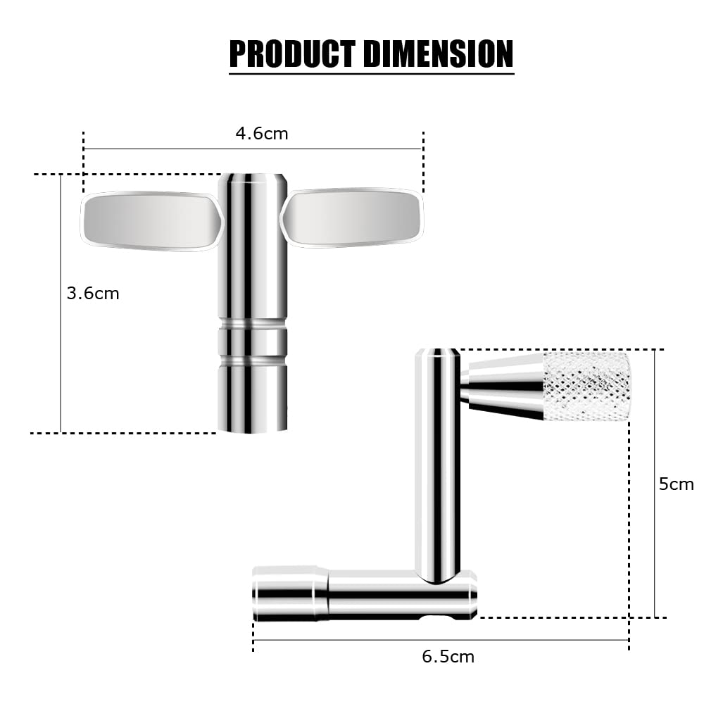 Drum Keys 3 Pack Universal Drum Tuning Key With Continuous Motion Speed Key