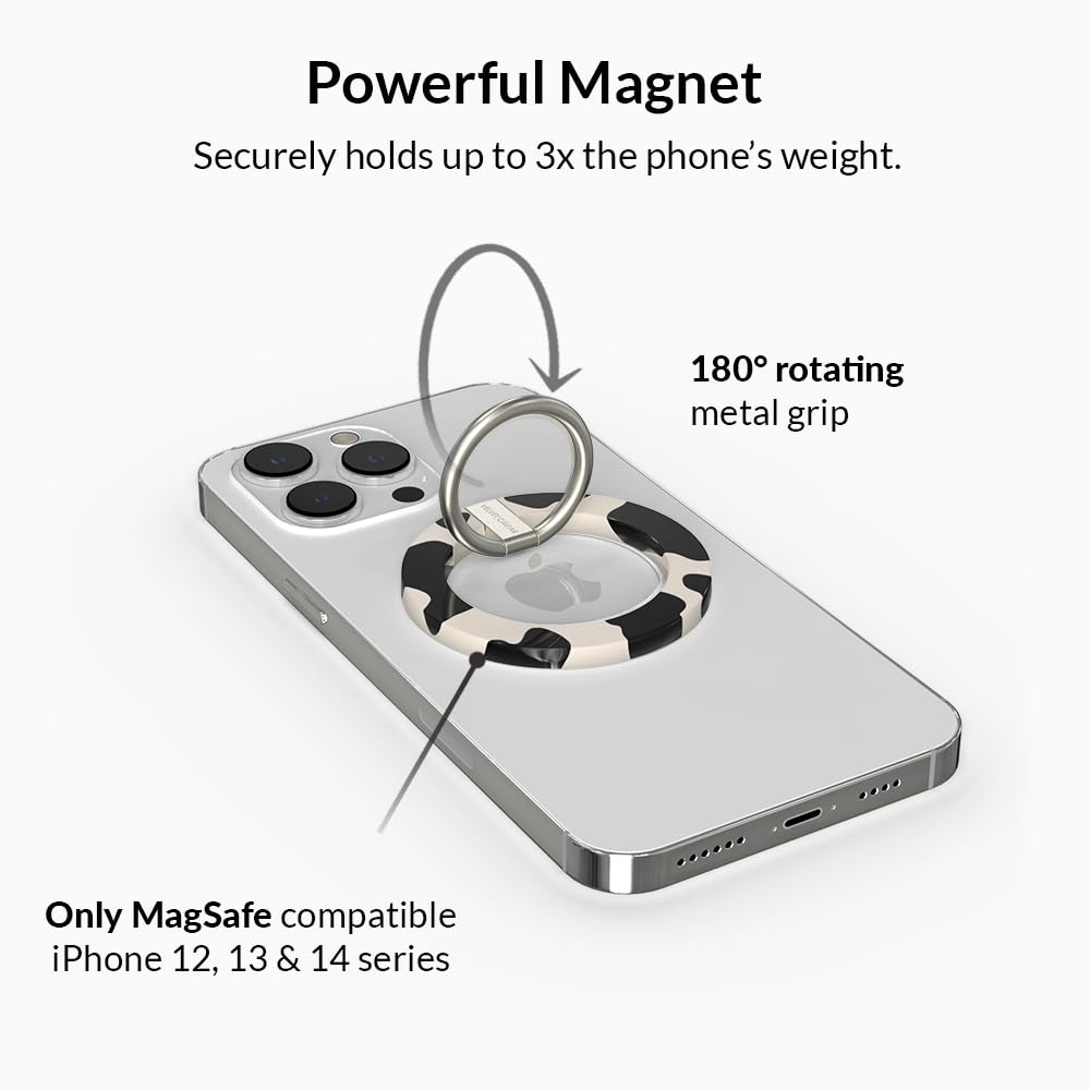 Velvet Caviar Compatible With Magsafe Phone Grip - Magnetic Ring Holder With Adjustable Stand - Removable Magsafe Accessories Fo