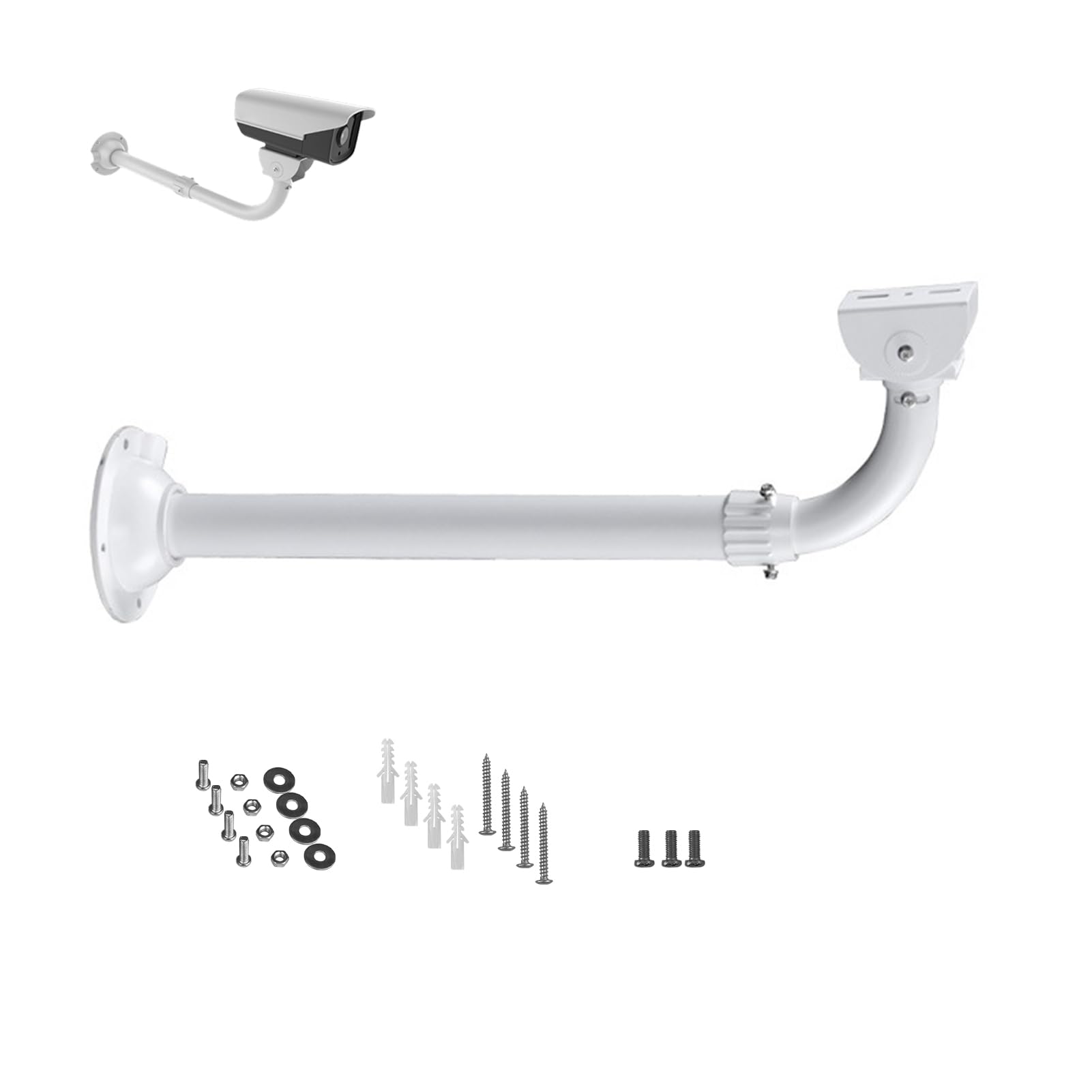 Witi Solid J Pole Bracket Extendable Mounting Holder For Security Surveillance Cameras,40Cm 60Cm Adjustable Wall And Ceiling Mou