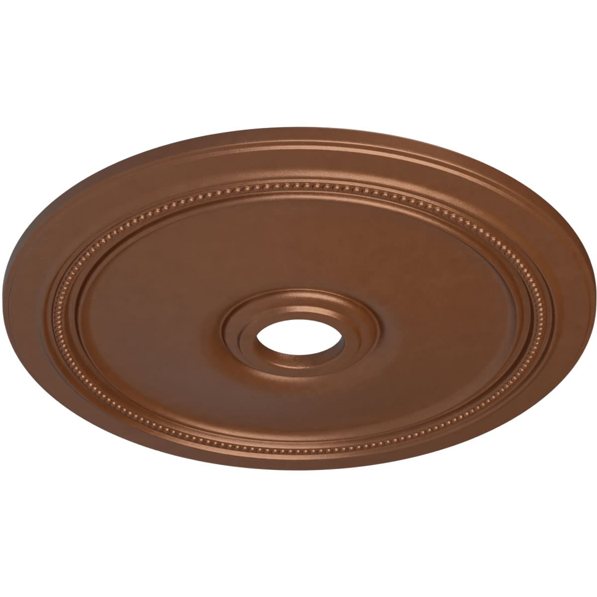 Ekena Millwork Cm24Dipos Diane Ceiling Medallion, 24Od X 3 5/8Id X 1 1/4P (Fits Canopies Up To 6 1/4), Hand-Painted Polished Cop
