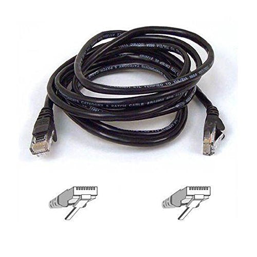 Belkin A3L791 25 Blk Cat 5E Patch Cable (Black, 25 Feet)