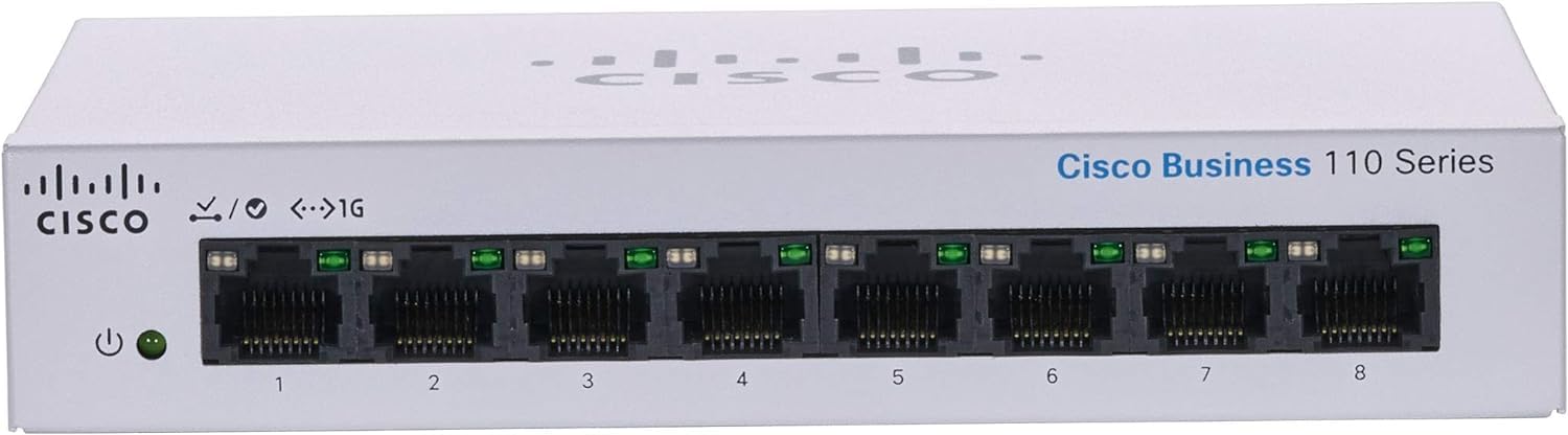Cbs110 Unmanaged 8-Port Ge, Desktop, Ext Ps