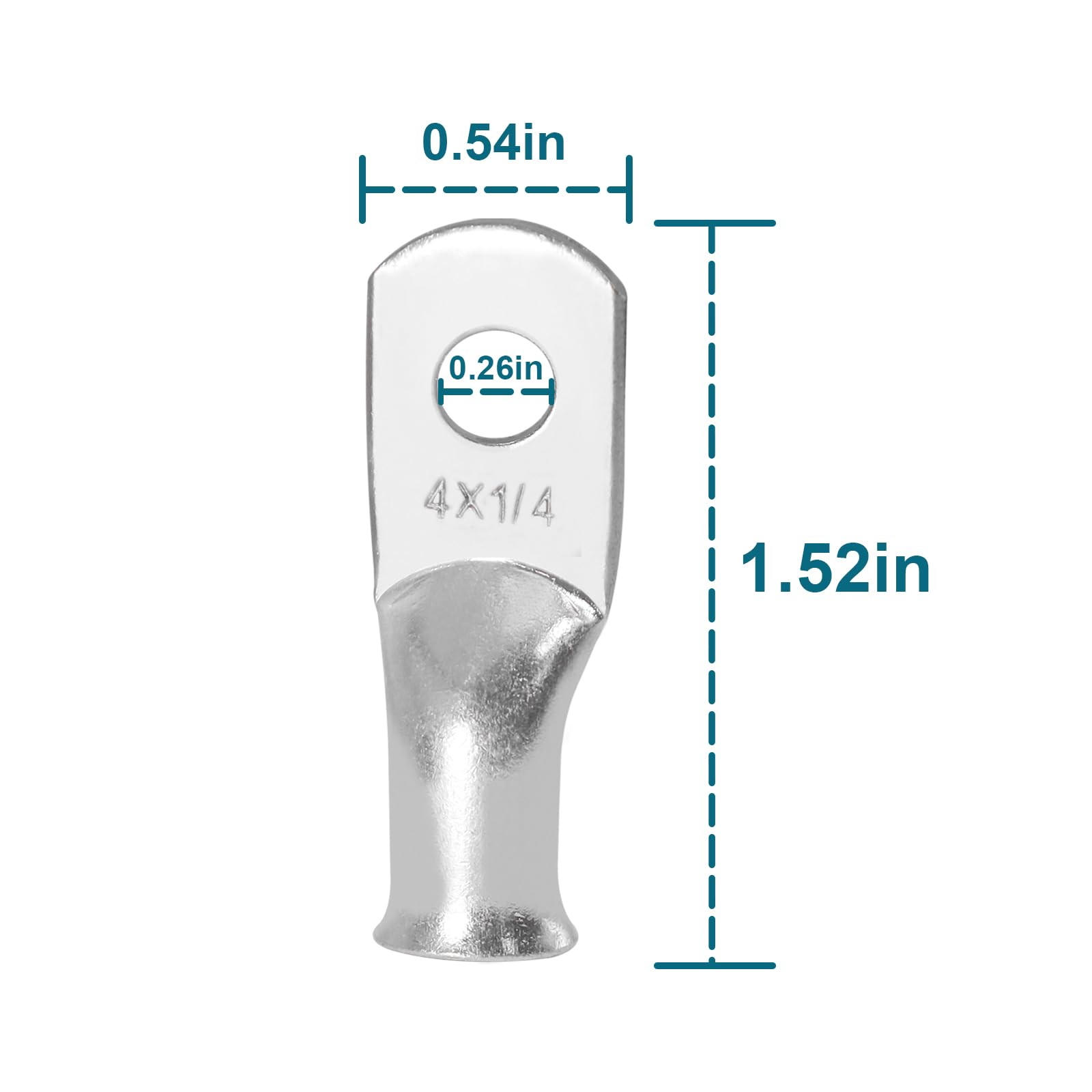 Qiatol 4 Awg Battery Cables With Terminals, 2Pcs Copper Battery Cables