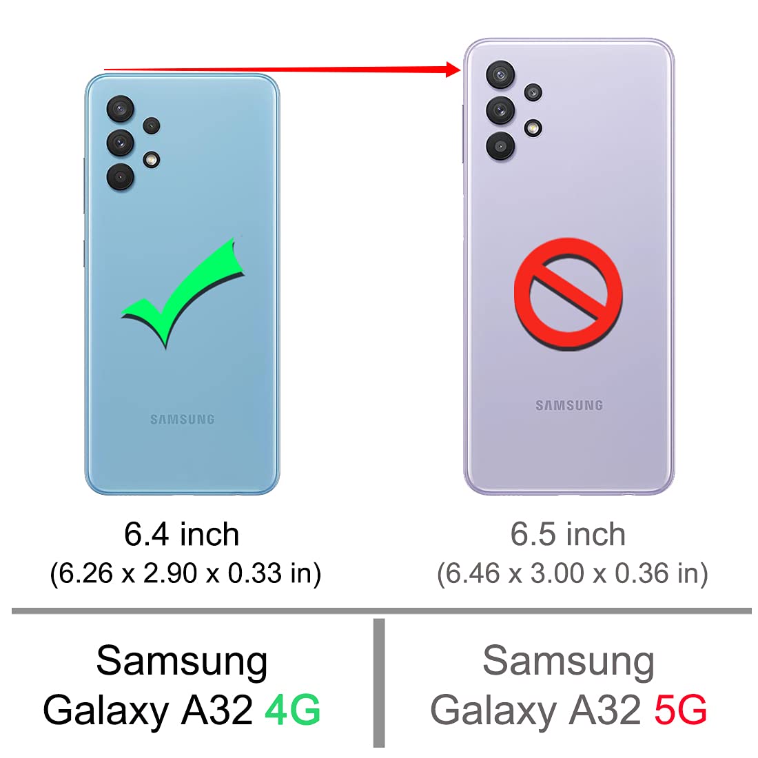 Osophter For Galaxy A32 4G Case,Samsung A32 4G Case With Screen Protector Shock Absorption Flexible Tpu Rubber Protective Cell P