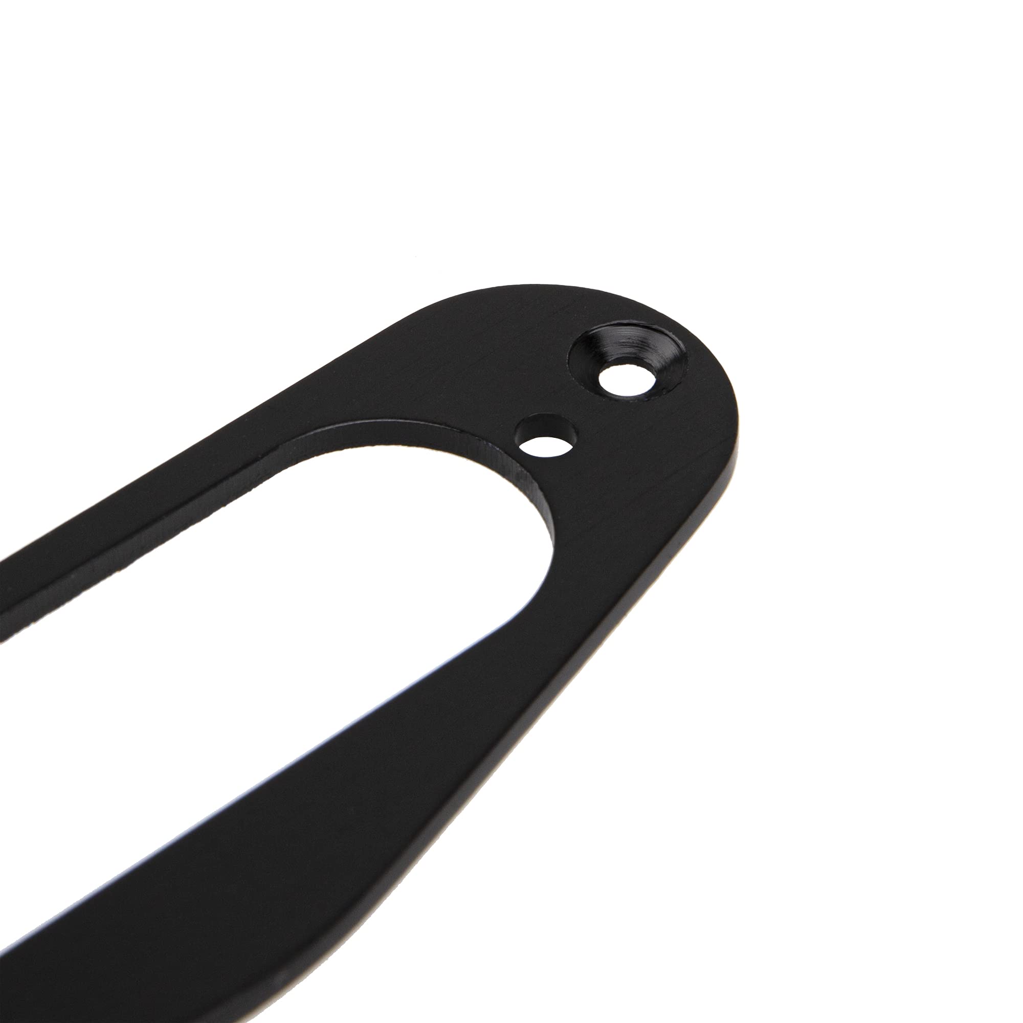 1Pcs Yootones Metal Guitar Single Coil Pickup Mounting Ring With Screws Compatible With Fender Stratocaster Strat Guitar (Black)