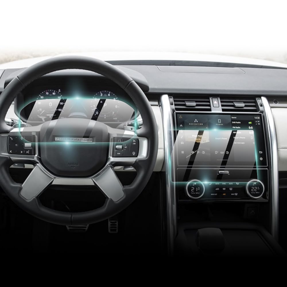 Ipg Proactive 9H Hardness Screen Protector For Land Rover 2021-2023 Discovery 11.4 Inch Navigation + Dashboard (2 Pieces) Displa