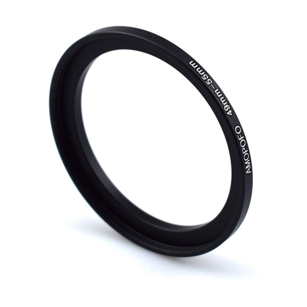 49Mm To 55Mm Step Up Ring Filter Adapter/49Mm To 55Mm Camera Filter Ring ;Compatible All Brands 49Mm Lens And 55Mm Uv,Nd,Cpl,Metal Step Up Ring