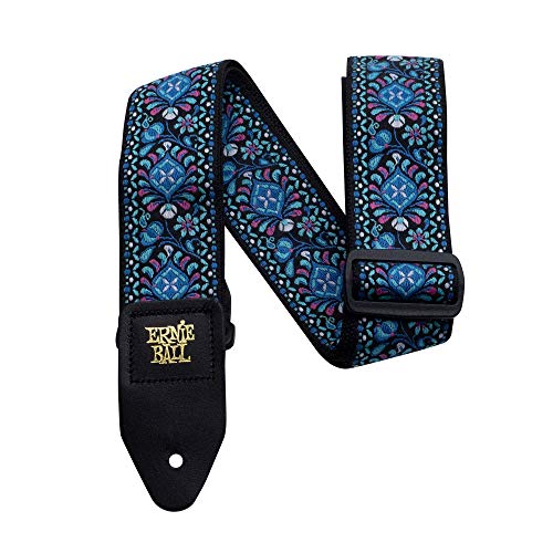 Ernie Ball Classic Jacquard Guitar Strap/Bass Strap - Indigo Orchid