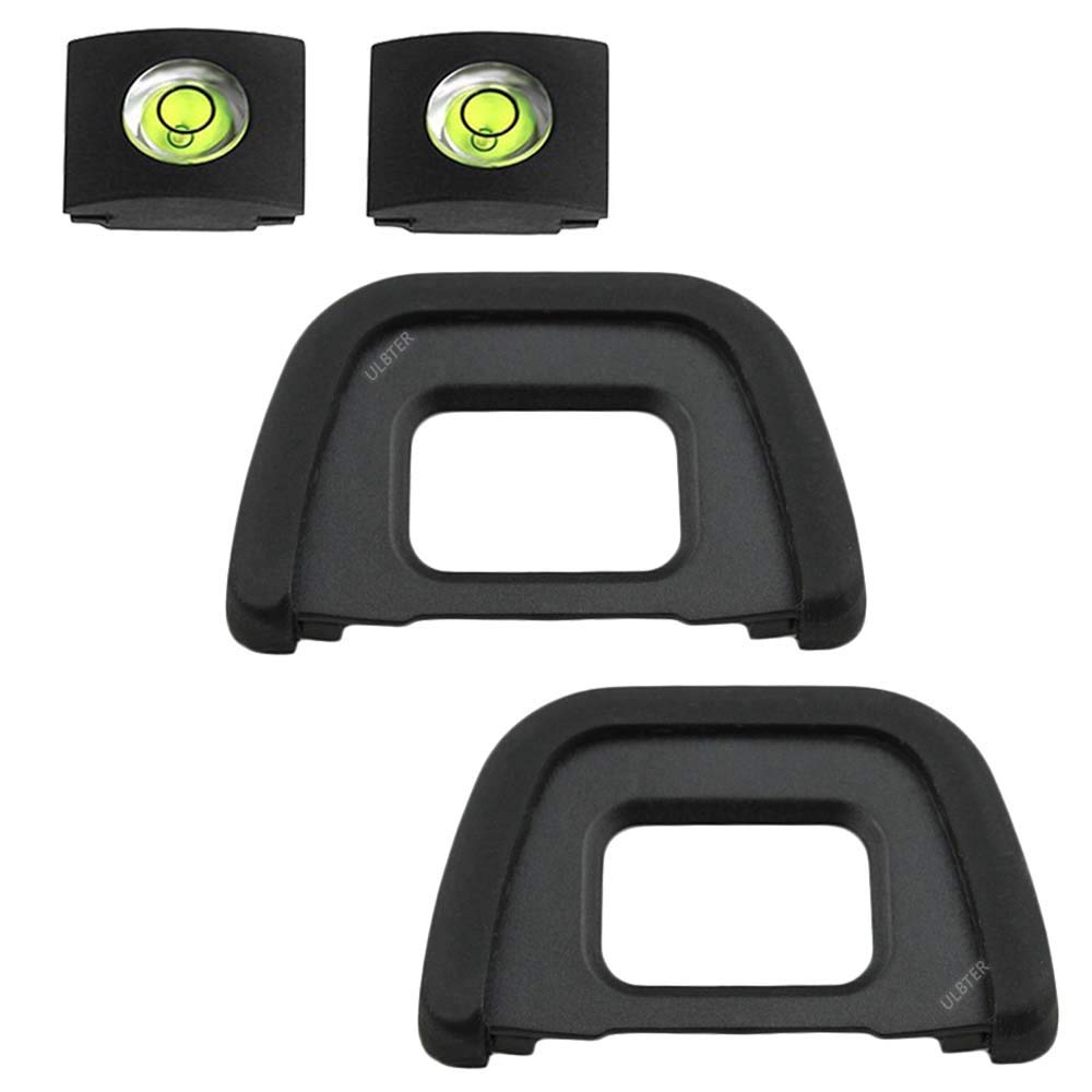 Eyepiece Eyecup Eye Cup Dk 23 For Nikon D7100 D7200 D7000 D750 D610 D600 D300 D300S Camera Viewfinder, Ulbter Eyepiece Cover & Hot Shoe Cover  (2+2 Pack)