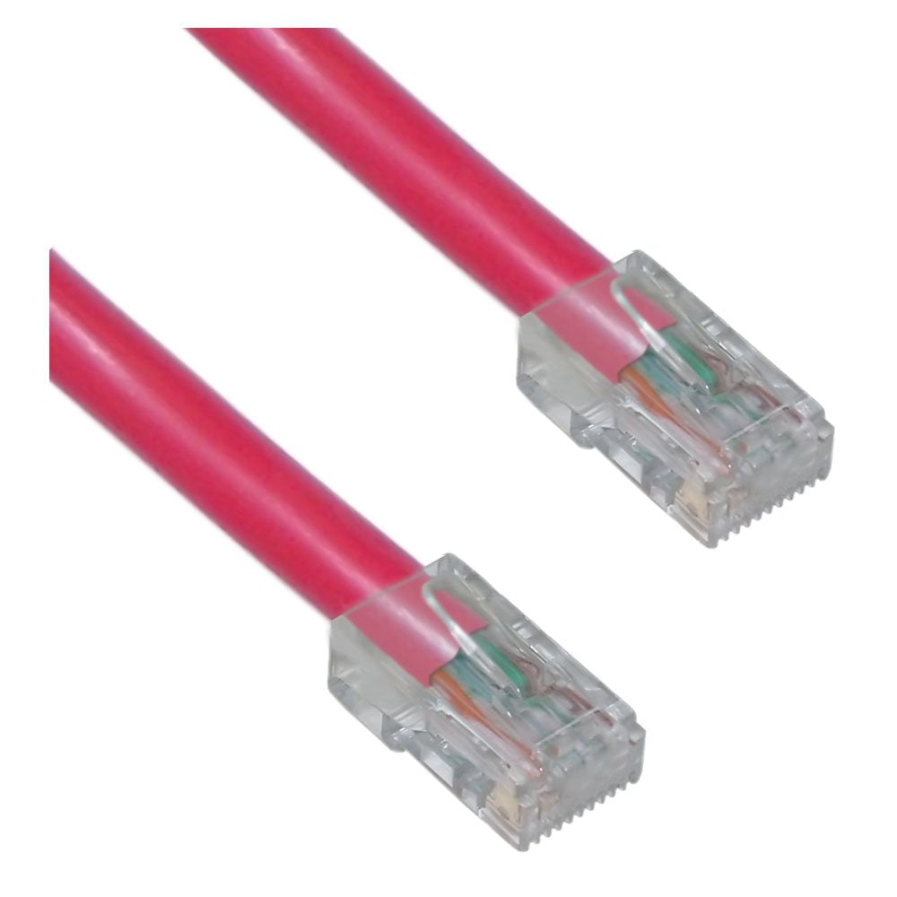 Cable Wholesale Electronics Accessories Cat6 Red Ethernet Patch Cable, Bootless, 2 Foot