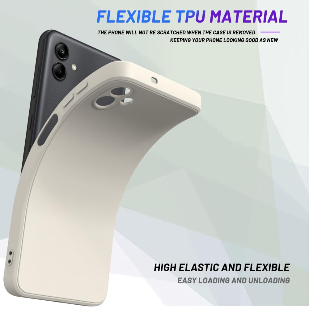 Wogroo For Samsung Galaxy A06 Case White, Scratch Resistant With Soft Touch, Slim Thin Phone Cover For Samsung Galaxy A06