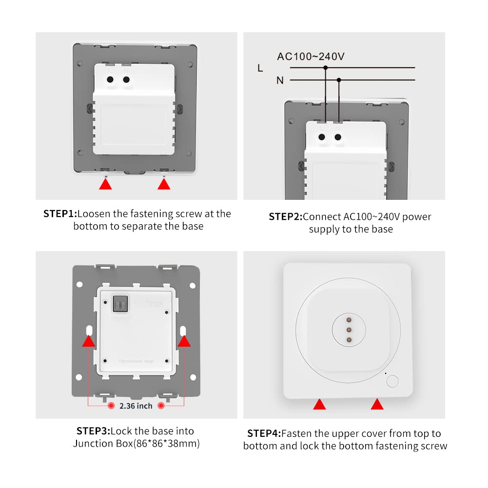 Emonita Magnetic Wall Mount With Charging Case For Ipad 10.2    7Th / 8Th / 9Th Gen (2021/2020/2019). Upgraded 18W Quick Charge,