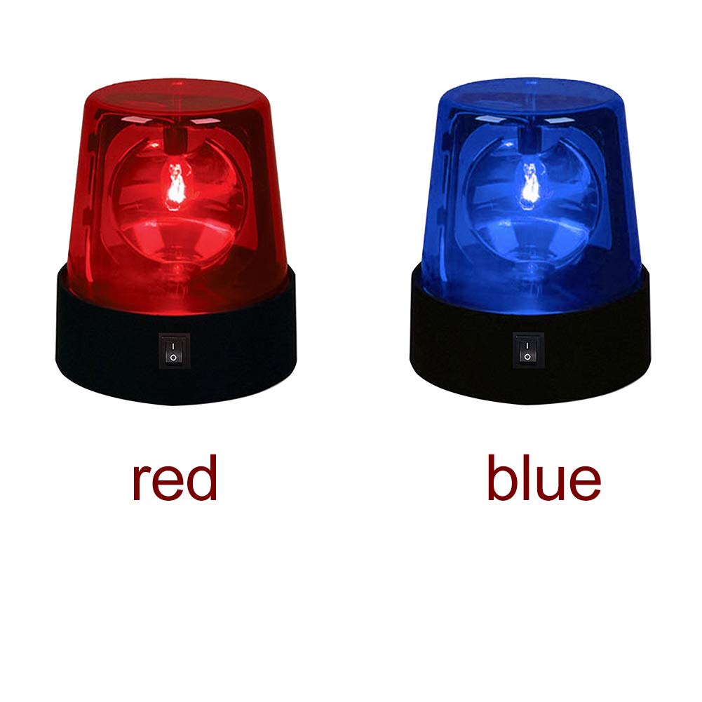 Mettoo LED Strobe Light - Red Disco Party Lamp, 360° Rotating DJ Flashing Stage Light, Model 15964352474219