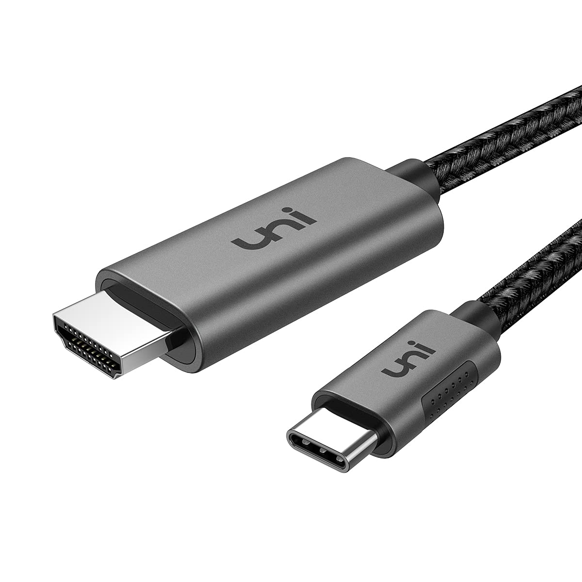 Uni Usb C To Hdmi Cable For Home Office 3Ft 4K@60Hz, Usb Type C To Hdmi Braided Cable (Thunderbolt 34 Compatible) With Macbook P